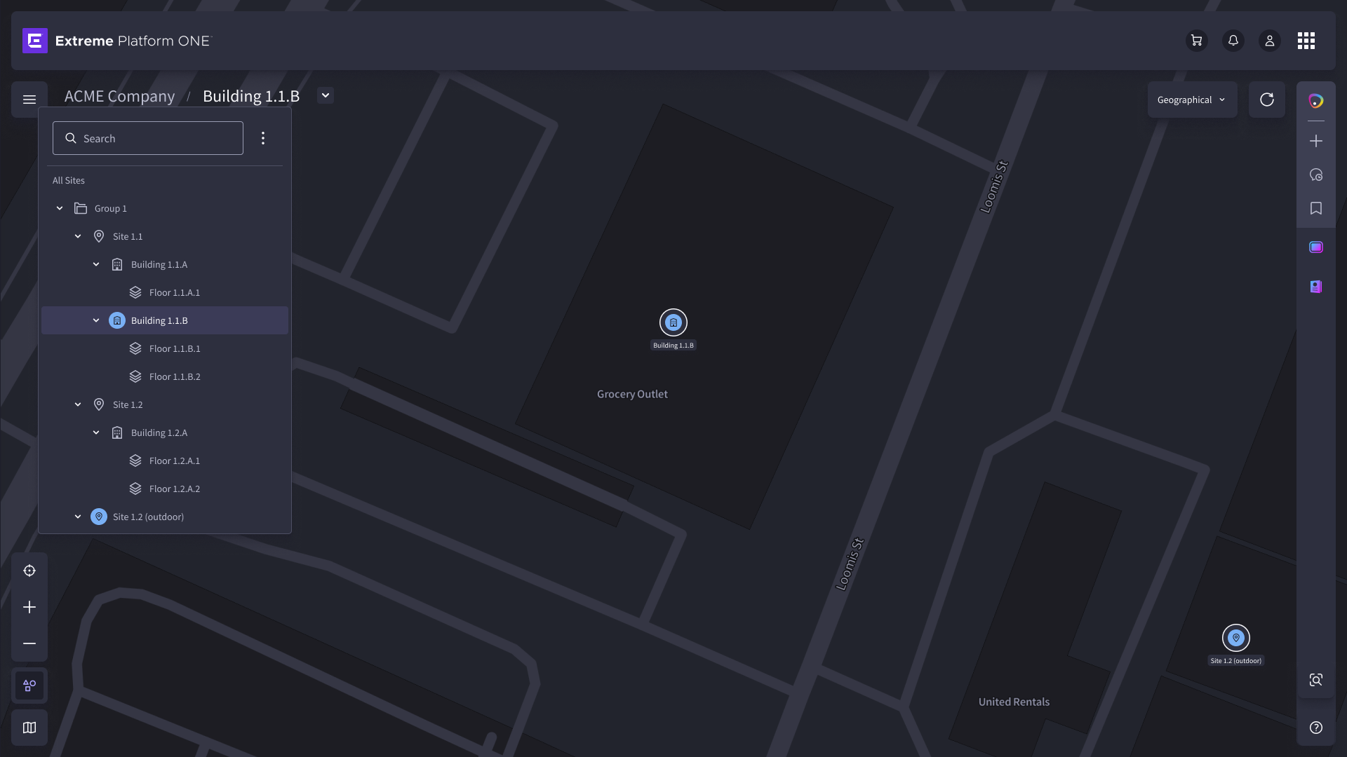 EP1 Visualize — drilled into a building